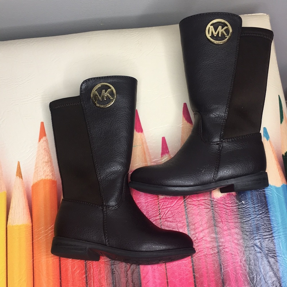 MICHAEL KORS BROWN LEATHER KIDS BOOTS